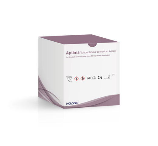 白い背景にアプティマ Mycoplasma genitalium