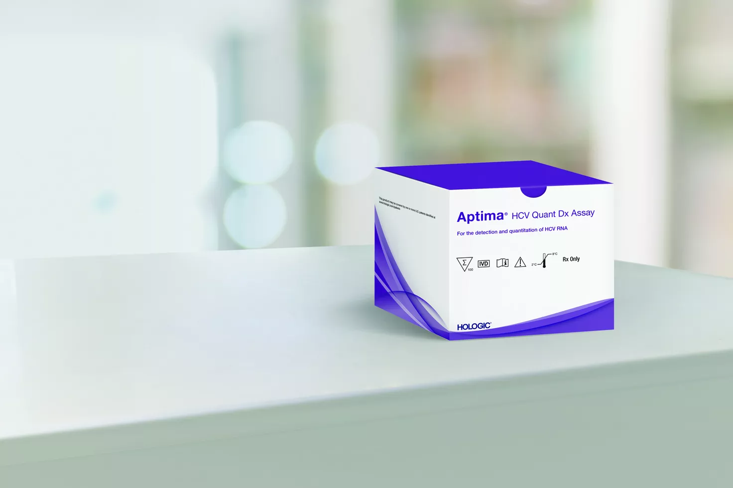 白い背景にホロジックアプティマ HCV