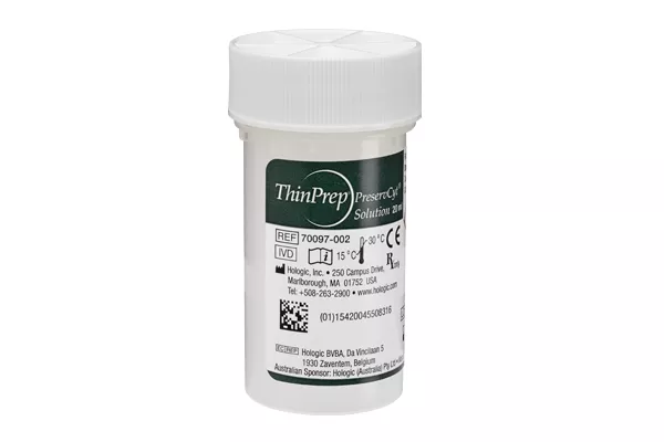 白い背景に ThinPrep PreservCyt ソリューション